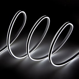 Neon Flex Tuyau de Bande LED 6000K Blanc Froid 24V 8x18mm 6W/m 1m