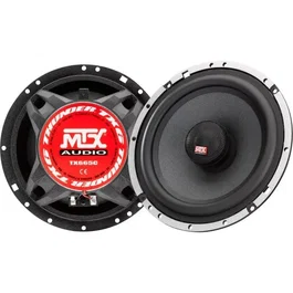 MTX Audio TX665C Haut-parleurs voiture Coaxiaux 16.5cm 2 voies 90W RMS, Châssis Aluminium, Tweeters au Néodyme et Dôme en Soie, Membrane en Pulpe de Cellulose