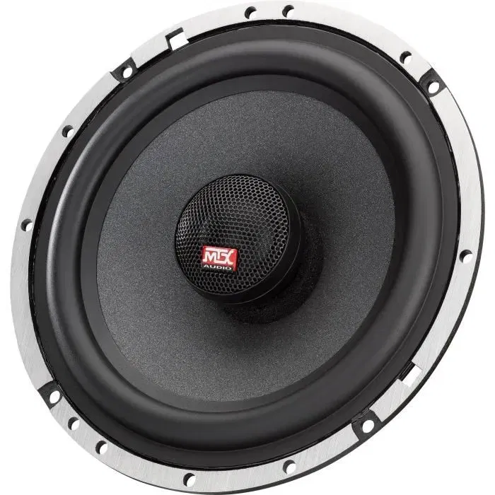MTX Audio TX665C Haut-parleurs voiture Coaxiaux 16.5cm 2 voies 90W RMS, Châssis Aluminium, Tweeters au Néodyme et Dôme en Soie, Membrane en Pulpe de Cellulose