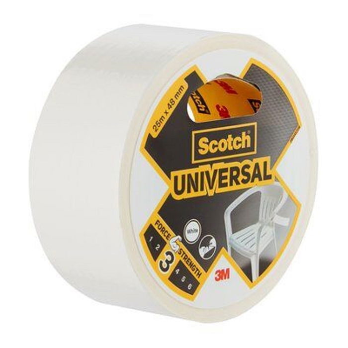 3M Ruban Adhésif Universal Scotch Blanc 48mmx25m 3M Ruban Adhésif Universal Scotch Blanc 48mmx25m