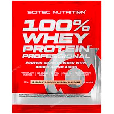 Scitec Nutrition 100% Whey Protein 30g Crème de biscuit au chocolat Scitec Nutrition 100% Whey Protein 30g Crème de biscuit au chocolat