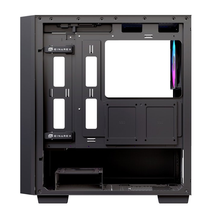 Einarex PM150 Boîtier Micro-ATX Gaming RGB USB 3.0 USB-C Noir, Fenêtre en Verre Trempé Einarex PM150 Boîtier Micro-ATX Gaming RGB USB 3.0 USB-C Noir, Fenêtre en Verre Trempé