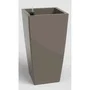 Artevasi Pot de fleurs Pisa SWS 60 BR - Intérieur et extérieur - Plastique - Ø33 x H61 cm - 45 L - Taupe