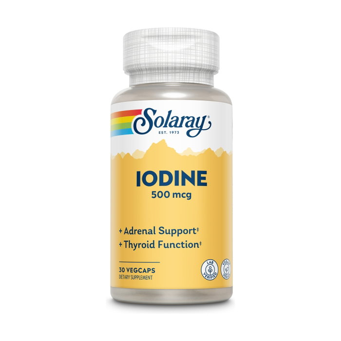 Solaray Iodine 500mcg, 30 capsules végétales Solaray Iodine 500mcg, 30 capsules végétales