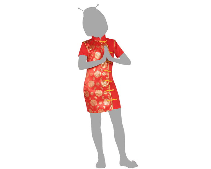Disfraz China Niña Infantil Rouge 3-4 ans Disfraz China Niña Infantil Rouge 3-4 ans