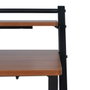 BigBuy Office Bureau Marron Noir Fer Bois MDF 87 x 56 x 87 cm