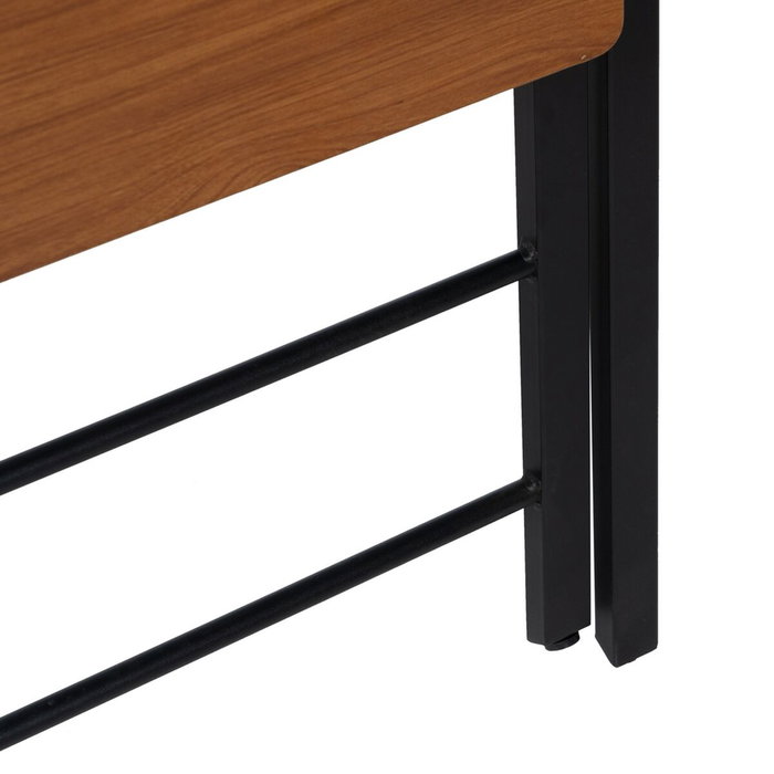 BigBuy Office Bureau Marron Noir Fer Bois MDF 87 x 56 x 87 cm BigBuy Office Bureau Marron Noir Fer Bois MDF 87 x 56 x 87 cm