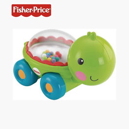 Fisher-Price Hippopotame à Billes Sautillantes BGX29 - Jouet d'éveil avec perles colorées - Anglais, Français, Allemand, Italien, Portugais, Espagnol - À partir de 6 mois