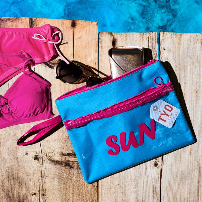 Jet Lag Sac pour maillot de bain argenté