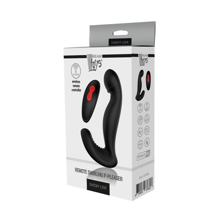 Vibromasseur anal Dream Toys Essentials P-Pleaser Noir