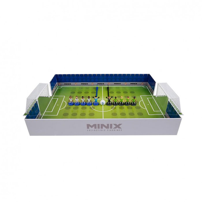 Minix Jeu de Football Real Madrid avec Mbappé, Bellingham, Vinicius, Modric et Courtois - Set Mini Terrain