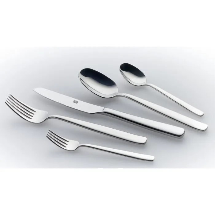 GSW Ménagère PREMIUM 893480 30 pièces en acier inox massif 18/10 - Argent pour table élégante