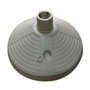 Marbueno 10502 Base de Parasol Ronde Plastique 45x45x14 cm 20L Blanc pour Jardin Piscine Terrasse