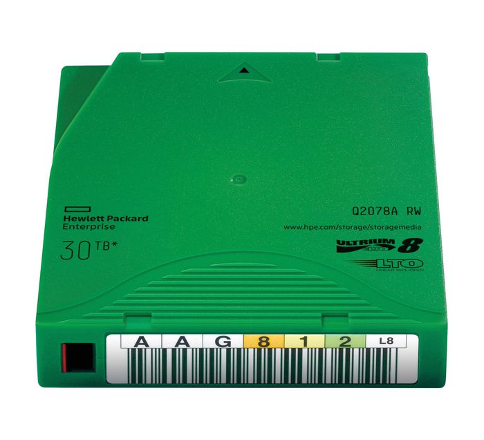 Hewlett Packard Enterprise Cartouche LTO-8 Ultrium RW - 30 To - Sauvegarde Haute Capacité avec Chiffrement AES-256