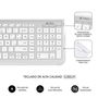Clavier et souris sans fil Subblim SUBKBC-DCEP10 Argenté Espagnol Qwerty