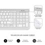Clavier et souris sans fil Subblim SUBKBC-DCEP10 Argenté Espagnol Qwerty