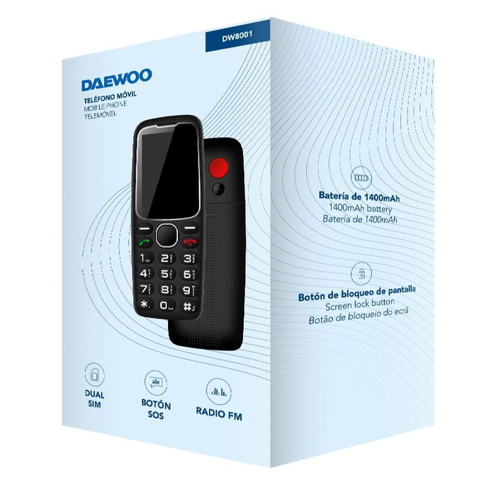 Téléphone portable pour personnes âgées Daewoo