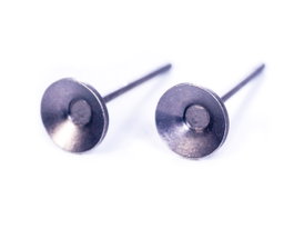 Innspiro Boucles d'oreilles métalliques pour incrustation cône doré vieilli 5x12mm