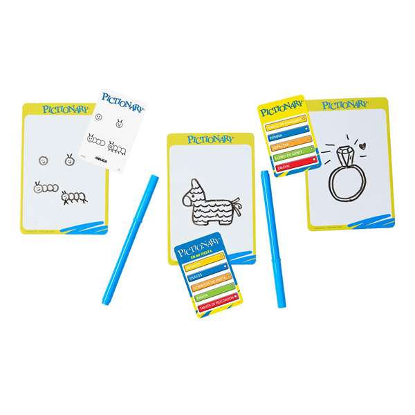 Mattel Jeu Pictionary Original - Jeu de Dessin en Famille - Version Espagnole - À Partir de 8 Ans Mattel Jeu Pictionary Original - Jeu de Dessin en Famille - Version Espagnole - À Partir de 8 Ans