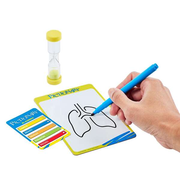 Mattel Jeu Pictionary Original - Jeu de Dessin en Famille - Version Espagnole - À Partir de 8 Ans Mattel Jeu Pictionary Original - Jeu de Dessin en Famille - Version Espagnole - À Partir de 8 Ans