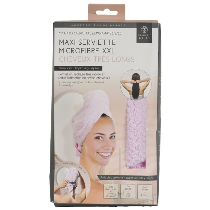 Cosmetic Club Serviette en Microfibre XXL pour Cheveux Longs Cosmetic Club Serviette en Microfibre XXL pour Cheveux Longs