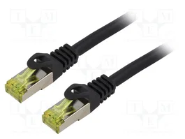Lanberg Cordon de raccordement Cat 6a S/FTP 1,5 m noir