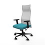 Piqueras y Crespo Chaise de Bureau Albacete Turquoise et Blanc