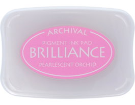 Tsukineko Tampon encreur BRILLIANCE Orchidée effet nacaré 95x65mm