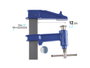 Piher Serre-joint court modèle E 400x85 mm