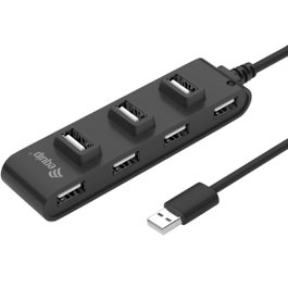 Equip 128957 Hub USB 2.0 7 Ports Noir USB-A - Concentrateur pour PC