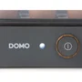 DOMO Cuiseur à Œufs DO9283EK - 6 Œufs, 400 W, Signal Sonore, Inclus Verre Doseur et Pique-Œufs - Gris
