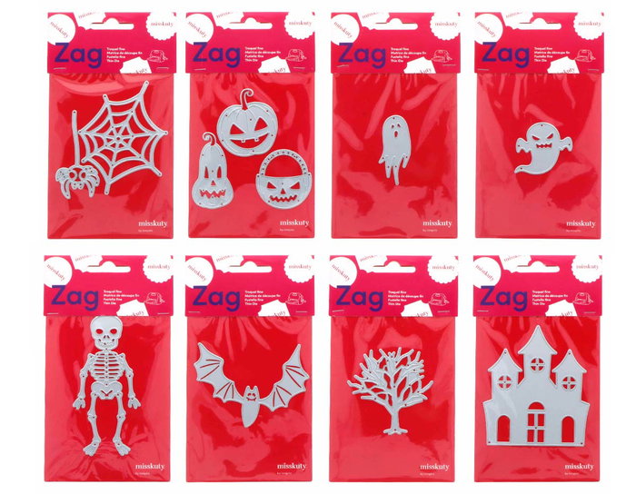 Misskuty Set de 8 Emporte-pièces fins ZAG Halloween Misskuty Set de 8 Emporte-pièces fins ZAG Halloween