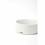 M Pets OPERA - Gamelle double en céramique et support en bambou - Blanc