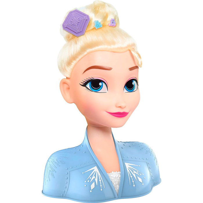 Just Play Frozen 2 Tête à Coiffer Elsa Basique Disney avec 17 Accessoires de Coiffure Just Play Frozen 2 Tête à Coiffer Elsa Basique Disney avec 17 Accessoires de Coiffure