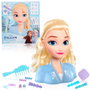 Just Play Frozen 2 Tête à Coiffer Elsa Basique Disney avec 17 Accessoires de Coiffure