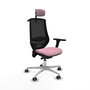 Piqueras y Crespo Chaise de Bureau Mardos Rose et Noir