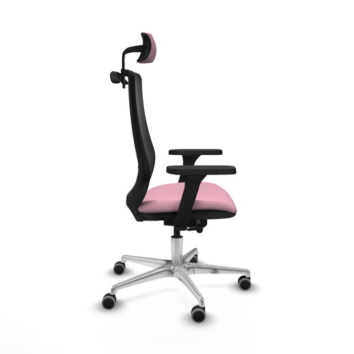 Piqueras y Crespo Chaise de Bureau Mardos Rose et Noir