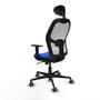 Piqueras y Crespo Chaise de Bureau 1D036G1 avec Appui-tête Bleu