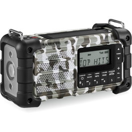 Sangean MMR-99 DAB+ Artic Camo Radio d'urgence avec manivelle et solaire