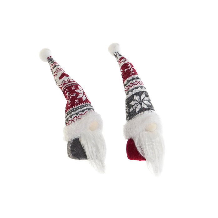 Décorations de Noël DKD Home Decor Multicouleur Gnome 7 x 7 x 25 cm (2 Unités)