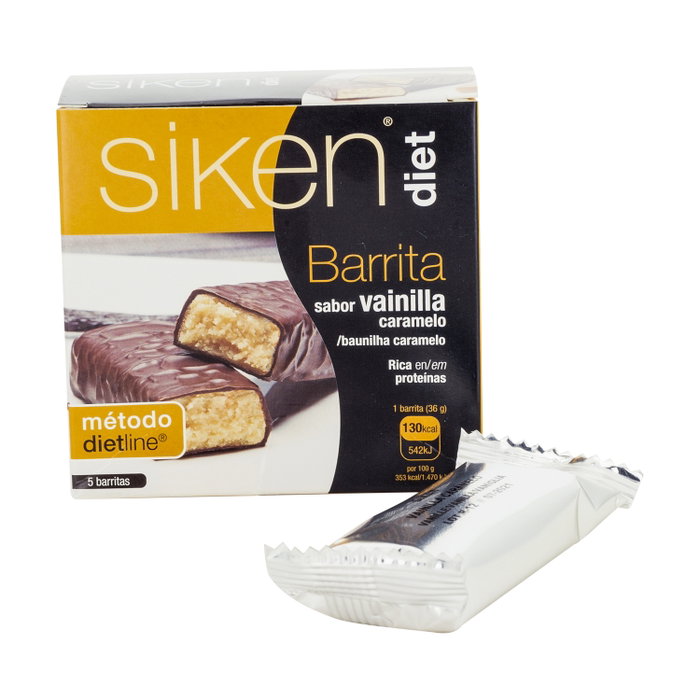 SIKEN Barrita Vainilla Caramelo 5 unités