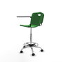 PIQUERAS Y CRESPO Tabouret Robledo Pivotant Vert avec Structure Chromée