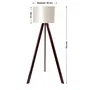 Lampe sur pied "Qinhuangdao-1" OPV-780SGN3438 Bois Tissu Abat-jour Cylindrique Douille E27