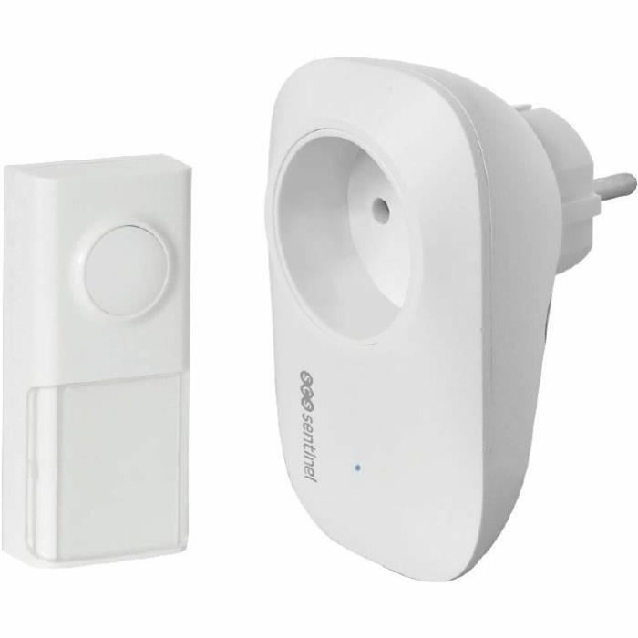 Scs Sentinel EcoBell 100 Plug Carillon enfichable sans fil Scs Sentinel EcoBell 100 Plug Carillon enfichable sans fil