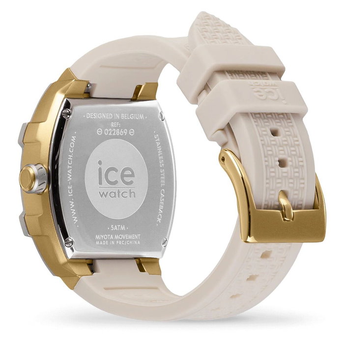 Ice 022869 Montre Analogique Dorée et Blanche