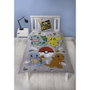 Pokémon Parure de lit réversible Pikachu et Starter - Gris - 2 pièces