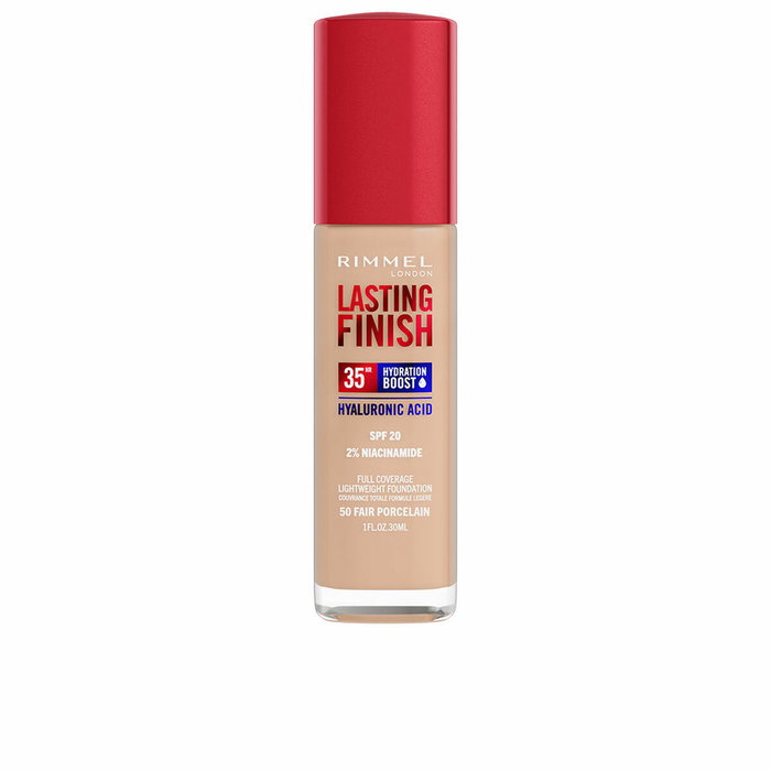 Rimmel London Lasting Finish Hydration Boost SPF20 #050 Fair Porcelain 30 ml Rimmel London Lasting Finish Hydration Boost SPF20 #050 Fair Porcelain 30 ml