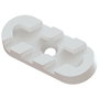 HERRAJES ALK Deslizante Zoleta - Patins glisseurs pour meubles - Lot de 100 - Dimensions 33 x 14 mm - Finitions Blanc, Noir, Marron