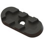 HERRAJES ALK Deslizante Zoleta - Patins glisseurs pour meubles - Lot de 100 - Dimensions 33 x 14 mm - Finitions Blanc, Noir, Marron