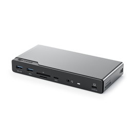 Alogic DV4 Quad Display Docking Station 14-en-1 USB-C PD Space Grey